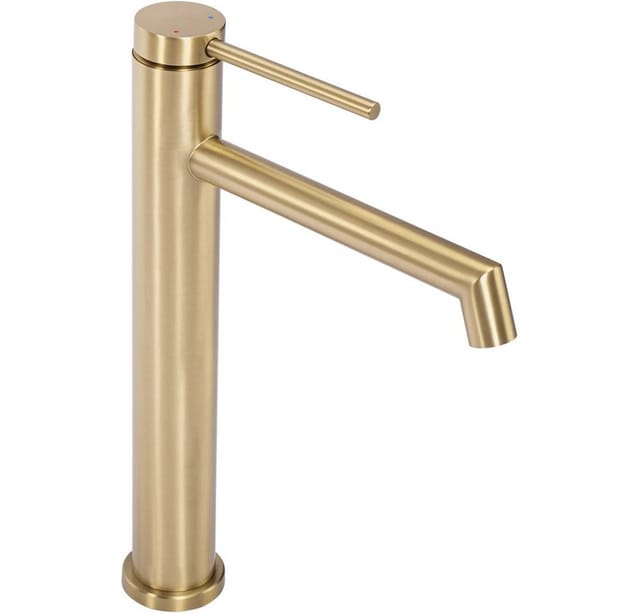 REA - waschbeckenarmatur foss gold brush high