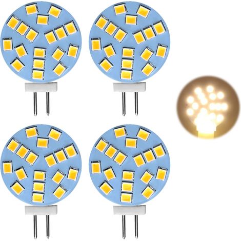 4 G4 2w Led-lampen, Warmweiß (2700k), 220 Lumen, 12v Ac/dc, Ersetzt 20w Halogenlampen, Für Schrankbeleuchtung