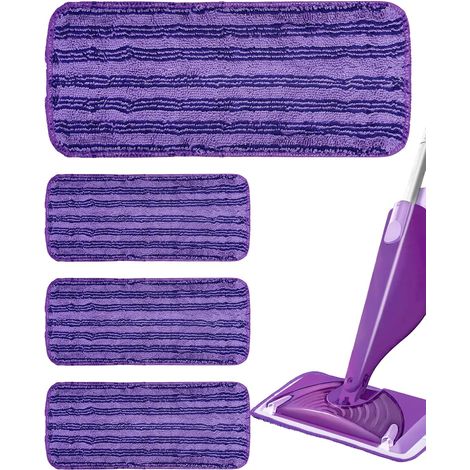 4 Wiederverwendbare Reinigungstücher Für Swiffer Wetjet – Waschbare Mikrofaser-wischmopps – Kompatibel Mit Sprühmopps – Wirtschaftlich Und Umweltfreundlich