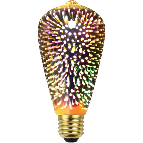 3d Edison Led-feuerwerksbirne 4w 220-240v E27, Spezialdekoration St64
