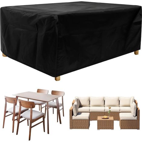 Wasserdichte Schutzhülle Für Garten- Und Terrassentische – Winterfest – Oxford-gewebe Mit Belüftungslöchern – 170 X 97 X 71 Cm