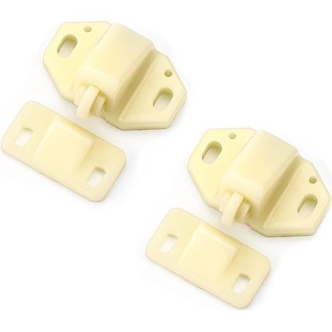Set Mit 2 Türriegeln Aus Kunststoff Für Kleiderschrank, Wohnwagen, Schrank, Wohnmobil, Boot - Sicherer Verschluss (modell A)
