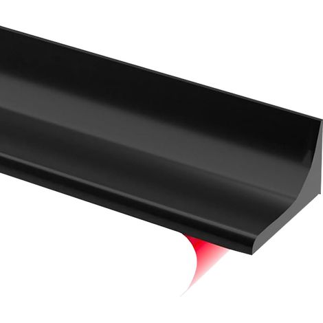 120 Cm Duschdichtung, Duschschwelle, Überlaufschutz Für Dusche, Selbstklebende Duschschwelle, Duschdichtung Für Badewanne, Ecken Und Waschbecken (schwarz, 1,2 M)