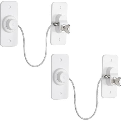 Set Mit 2 Sicherheitsverriegelungen Für Upvc-fenster – Selbstklebend, Kein Bohren Erforderlich – Fensterbegrenzer Mit Schlüssel – Kinder- Und Haustiersicherheit – Einfache Montage