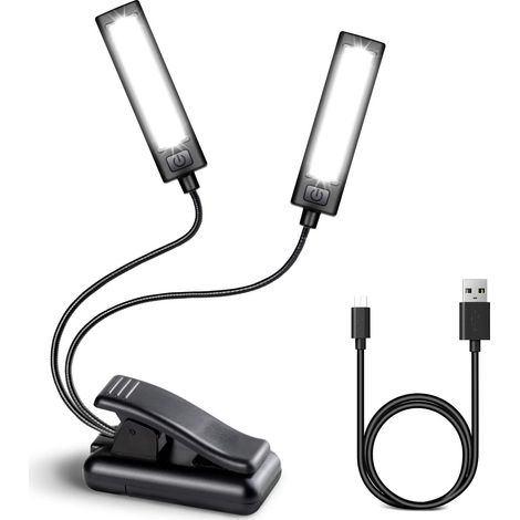 Wiederaufladbare Led-schreibtischlampe Mit 3 Einstellbaren Helligkeitsstufen, Usb-kabel, Zum Lesen, Musikhören Und Arbeiten