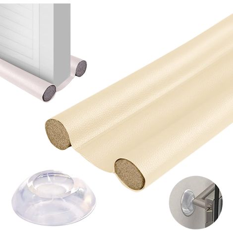 95 Cm Türzugluftstopper, Türdichtung Mit Doppeldichtung, Türzugluftstopper Zur Geräuschdämmung, Wind- Und Belüftungsstopper, Beige-gelb