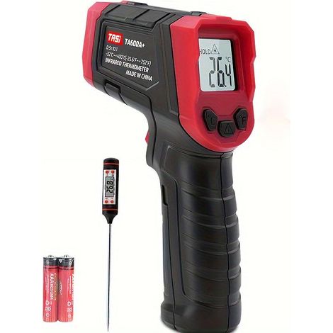 Infrarot-thermometer, -37 °f Bis 932 °f (-32 °c Bis 400 °c) Berührungsloses Laser-thermometer Mit Einstellbarem Emissionsgrad, Stirnthermometer Für Küche/pizza/grill/industrie (nicht Für Menschen Geei
