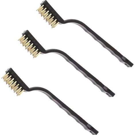 Mini-drahtbürste, 3er-set Drahtbürsten, Edelstahlbürste, Drahtreinigungsbürste Für Spülbecken, Löten, Ofenreinigung, Rostentfernung