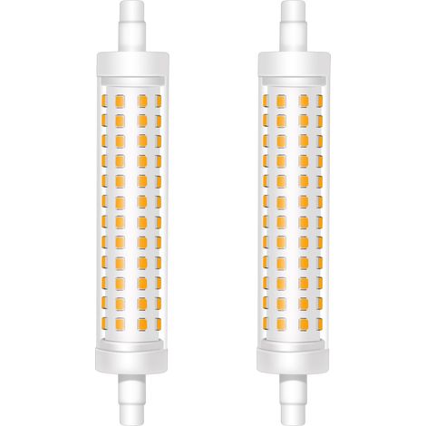 R7s 118-mm-led-lampe, Warmweiß (3000 K), 9 W, Doppelseitig, Ersetzt 120-w-halogenlampe (j118), 1500 Lm, 220–240 V Wechselstrom, Nicht Dimmbar, 2er-pack