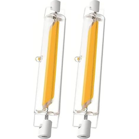 R7s Led-lampen, 78 Mm, Dimmbar, 10 W, Warmweiß (3000 K), 1000 Lm, Entspricht Einer 100-w-halogenlampe, Flimmerfrei, 360°-abstrahlwinkel, 2er-pack