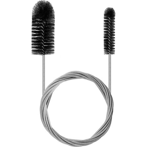 200 Cm Reinigungsbürste, Kleine Lange Bürste, Spülbeckenbürste, Flexible Doppelköpfige Abflussreinigungsbürste, Feine Reinigungsbürste, Lange Und Dünne Bürste Für Abflussstopfen