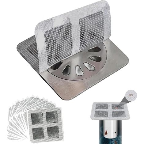 Packung Mit 40 Einweg-haarfiltern Aus Netzgewebe Für Dusche, Waschbecken Und Küche