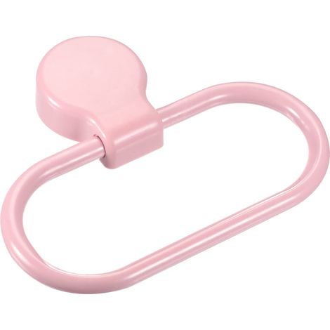 Ovaler Handtuchring Aus Abs Zur Wandmontage – Bad- Und Küchenaccessoire – Rosa – Modernes Und Praktisches Design