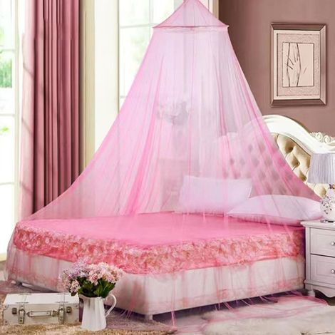 Moskitonetz Fürs Bett, Moskitonetz Fürs Bett 250 X 900 X 60 Cm, Moskitonetz Für Erwachsene, Mädchen Und Kinder, Babybetthimmel, Feinmaschiges Moskitonetz Für Drinnen Und Draußen (rosa)