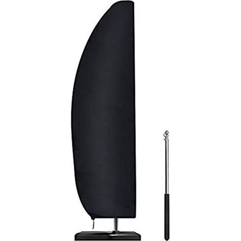 Schutzhülle Für Sonnenschirme Von 2 Bis 4 M Durchmesser, 205 X 57 X 48/25 Cm, Schwarzes 210d Oxford-gewebe. 3 X 3 M Große Schutzhülle Für Ampelschirme, Wasserdicht, Winddicht, Uv-beständig, Reißfest,