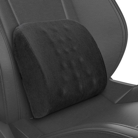 Lendenwirbelstütze Fürs Auto, Rückenkissen Aus Memory-schaum, Ergonomische Lendenwirbelstütze, Rückenstütze Für Auto Und Bürostuhl, Waschbarer Bezug, Schwarz