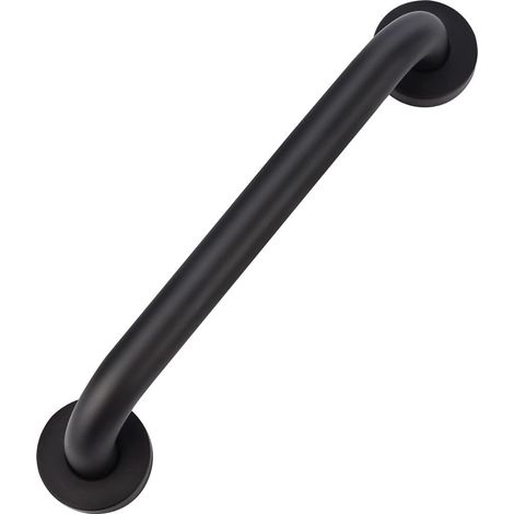 Haltegriff Fürs Badezimmer, 30 Cm, Rutschfest, Edelstahl 201, Schwarz Ölgegerbt, Sicherheitsgriff, Handlauf Für Badewanne, Wc, Küche, Schlafzimmer, Dusche, Verdeckte Schraubwandmontage