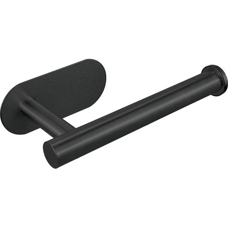 Selbstklebender Wc-sitzhalter Aus Edelstahl Sus304 – Dickes, Rostfreies Edelstahlmaterial – Bohrfreie Montage – Für Bad Und Küche (schwarz)