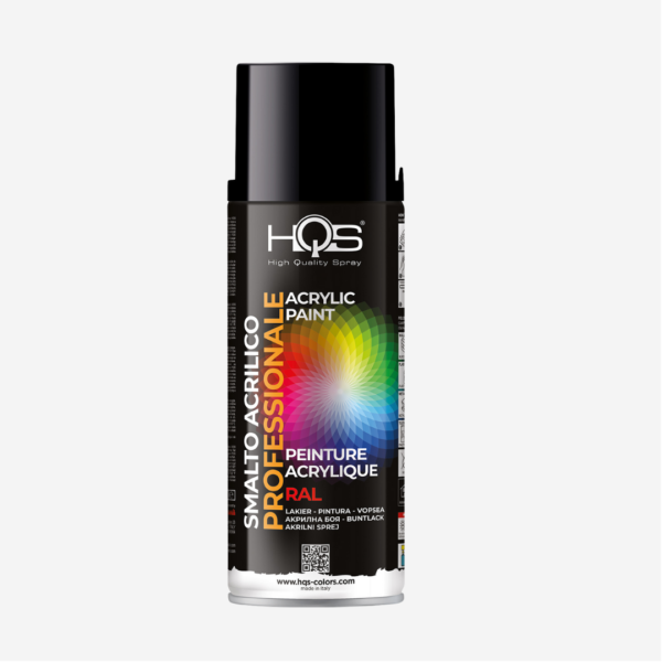 Hochglanzlack schwarz RAL 9005 400 ml HQS