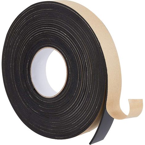 30 X 3 Mm Selbstklebender Schaumstoffstreifen, Wetterfestes Schwarzes Einseitiges Schaumstoffdichtungsband Für Fenster- Und Türisolierung (10 M/rolle)