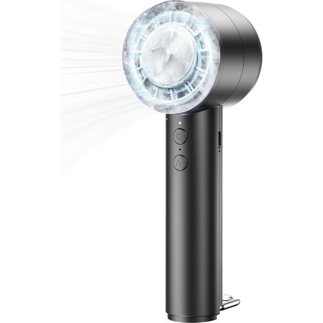 Tragbarer Eiskompressor-ventilator, 4000 Mah Akku, Wiederaufladbar Und 5 Geschwindigkeitsstufen, Ideal Für Sport, Smartphones, Reisen, Büro Und Zuhause