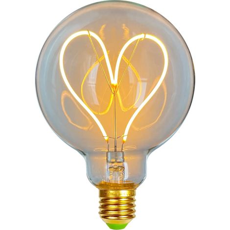 Vintage 4w Dimmbare Edison-led-glühbirne Im Antik-stil, 220–240v G95 Led-filament, Warmweißes, Klares Licht