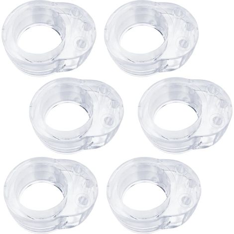 Türstopper, 6er-set Transparente Türstopper Aus Gummi, Silikon-türstopper, Türgriffstopper, Türpuffer, Wandschutz, Türgriffblocker