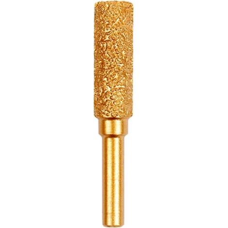 10-mm-diamantschleifkopf Mit Zylinder – Schleifen Von Holz, Stein, Metall Und Edelstahl – Entgraten Und Trennen – Grobe Körnung – 6-mm-rundgriff