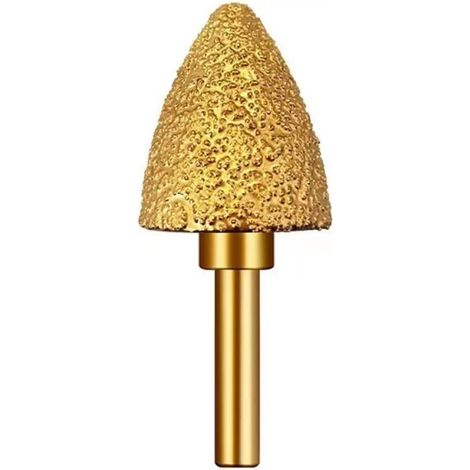 25 Mm Runder Diamantschleifkopf - 6 Mm Körnung Für Holz, Stein, Metall, Keramik Und Edelstahl - Entgraten Und Schleifen (1 Stück)