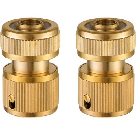 2-teilige Messing-schnellkupplungen Für Gartenschläuche, 1/2"-gartenschlauchkupplungen, 2 Stück