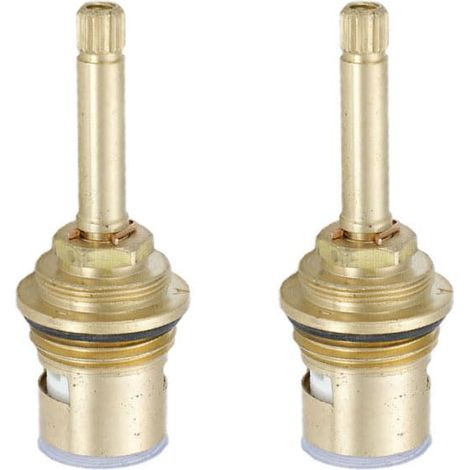 Set Mit 2 Kartuschenventilen Für Wasserhähne, 25 Mm Messingspindel, Ersatzteile Für Bad- Und Küchenarmaturen, Zufällige Farbe (70 Mm)