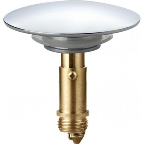 Silberner Pop-up-badewannenstöpsel 69 Mm – Verchromter Metalleinsatz, Federbelasteter Klick-klack-mechanismus – Ersatz-ablaufstopfen