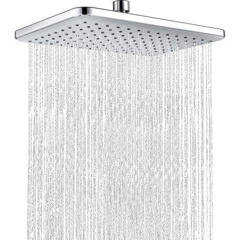 Quadratischer Duschkopf, Edelstahl-wasserfallduschkopf, Decken-regendusche Mit Regeneffekt, Fest Installierter Duschkopf Für Wassersparen Und Hohen Wasserdruck Im Badezimmer, 2919 Cm – Silber