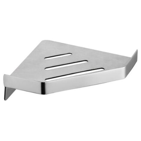 Eckregal, Duschkabinenhalterung (silber)