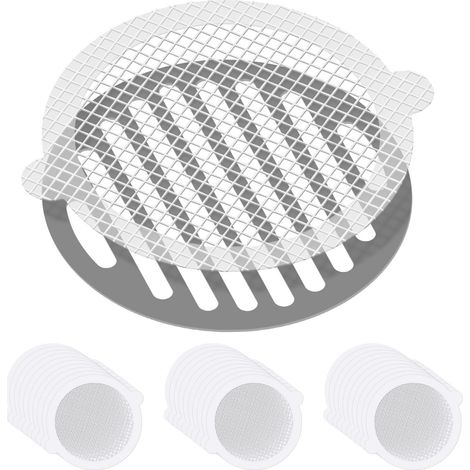 30 Einweg-haarfänger, Duschabflussfilter, Duschgitterfilter, Duschhaarfilter, Abflussschutzfilter Für Badewanne, Küche, Waschbecken (10 Cm)