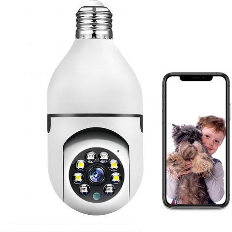 3-megapixel-wlan-2,4-ghz-360°-sicherheitskamera Mit Bewegungserkennung Und App-benachrichtigungen Für Den Innenbereich