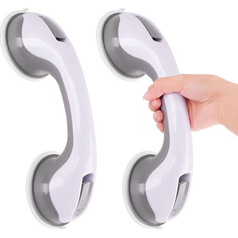 2er-pack Haltegriffe Mit Saugnapf Für Dusche Und Badewanne – Stark Haftend, Kein Bohren Erforderlich, Rutschfest, Ideal Für Badezimmer, Kinder Und Senioren, Badezimmeraccessoire
