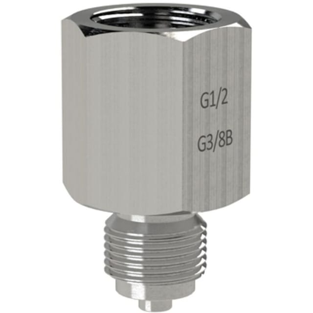Riegler Manometer-Anschlussnippel, ES, G 1/4 Muffe, G 1/2 Zapfen