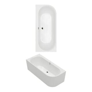 Villeroy&boch - Oberon 2.1 - Badewanne 180x80 cm, links, Alpinweiß UBQ180OBN9CL00VD01