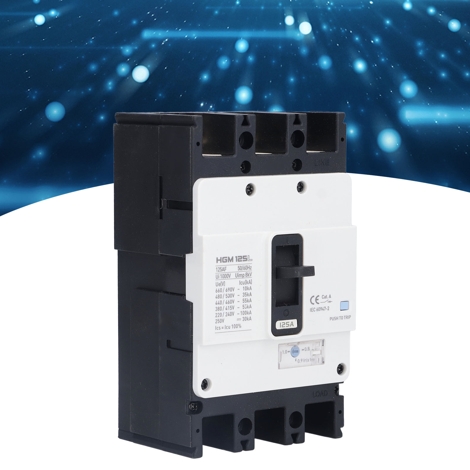 Hgm 125l 125a Dreiphasen-batterieschutzschalter, Kompaktleistungsschalter (mccb)