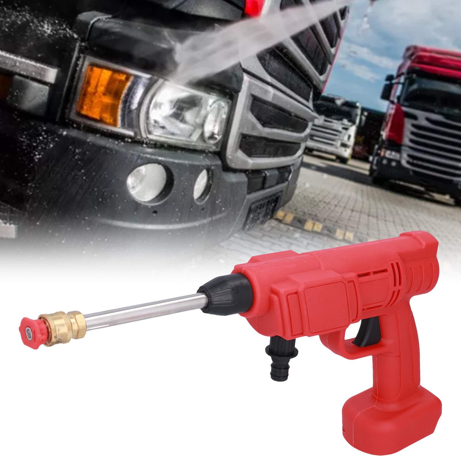 Kabellose Autowaschanlage, Hochdruck-autowaschpistole, Tragbare Autowaschanlage, Wiederaufladbar Mit Lithium-akku, Ac110-240v, Europäischer Standard.