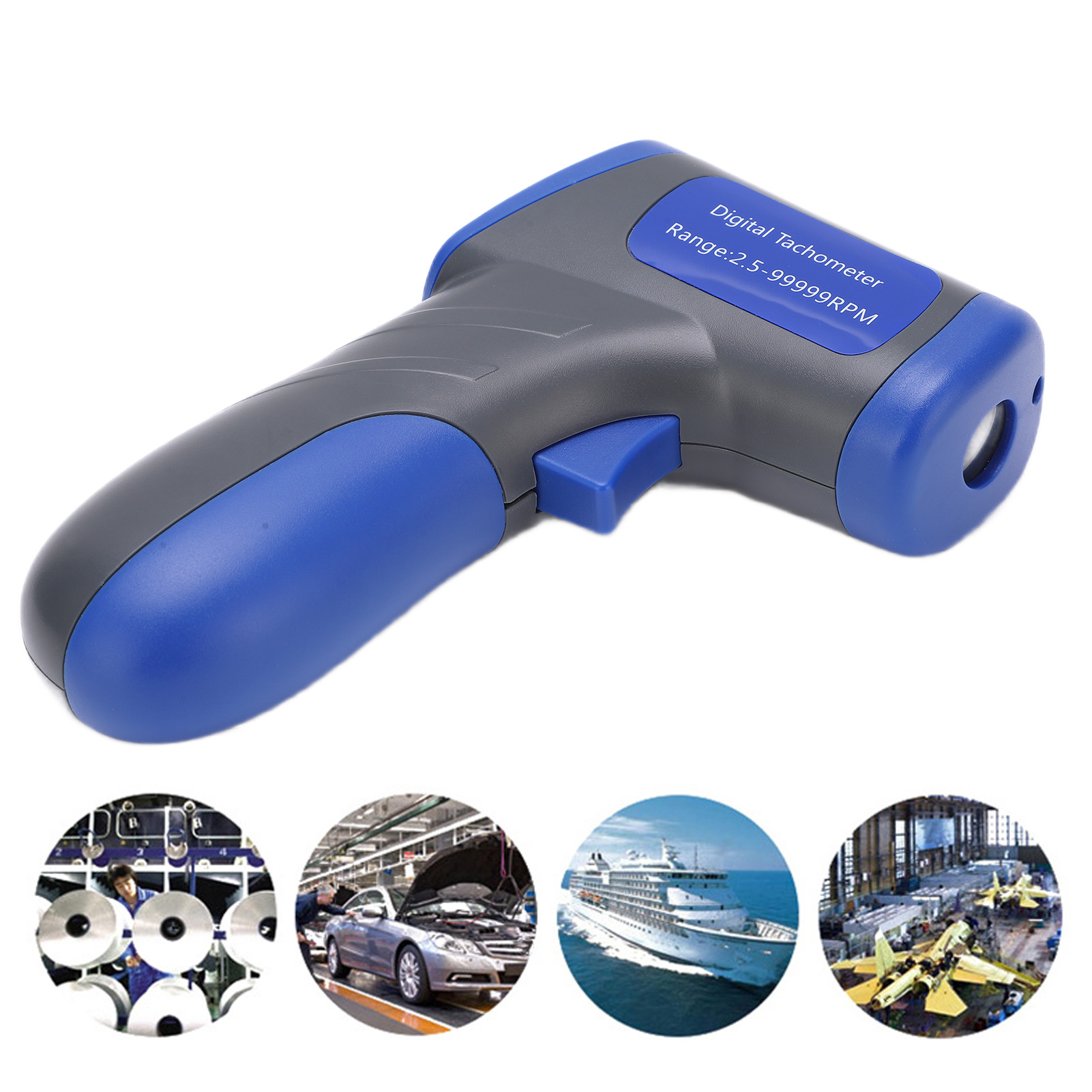 Dt6685 Berührungsloser Motordrehzahlmesser, Fotoelektrischer Drehzahlmesser In Pistolenform.