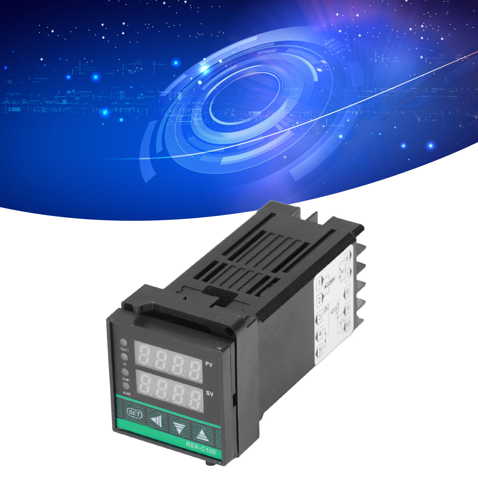 Rex-c100fk02-man Intelligenter Temperaturregler Mit Digitalanzeige