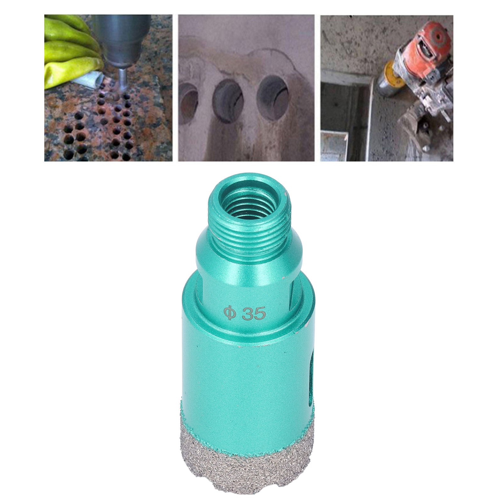 1/2bsp Diamantbohrer Zum Bohren Von Granit, Beton, Fliesen Und Marmor (35 Mm)