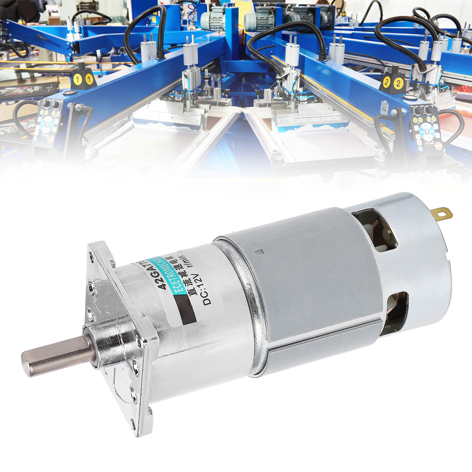 12-v-gleichstrom-miniaturgetriebemotor Mit Halterung Xd-42ga755+, Langsam Laufender Getriebemotor (vorwärts Und Rückwärts), 20 U/min