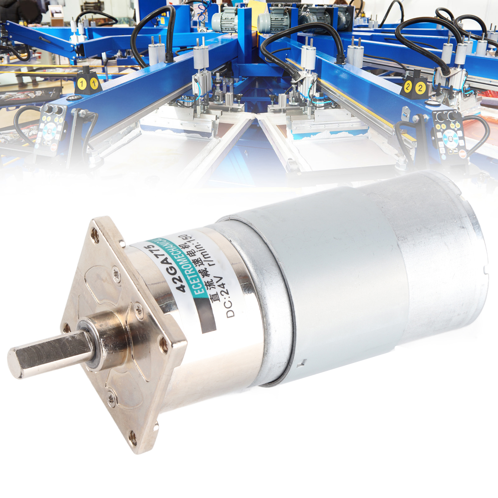 24-v-gleichstrom-miniaturgetriebemotor Mit Halterung Xd-42ga755+, Langsam Laufender Getriebemotor (vorwärts Und Rückwärts), 150 U/min