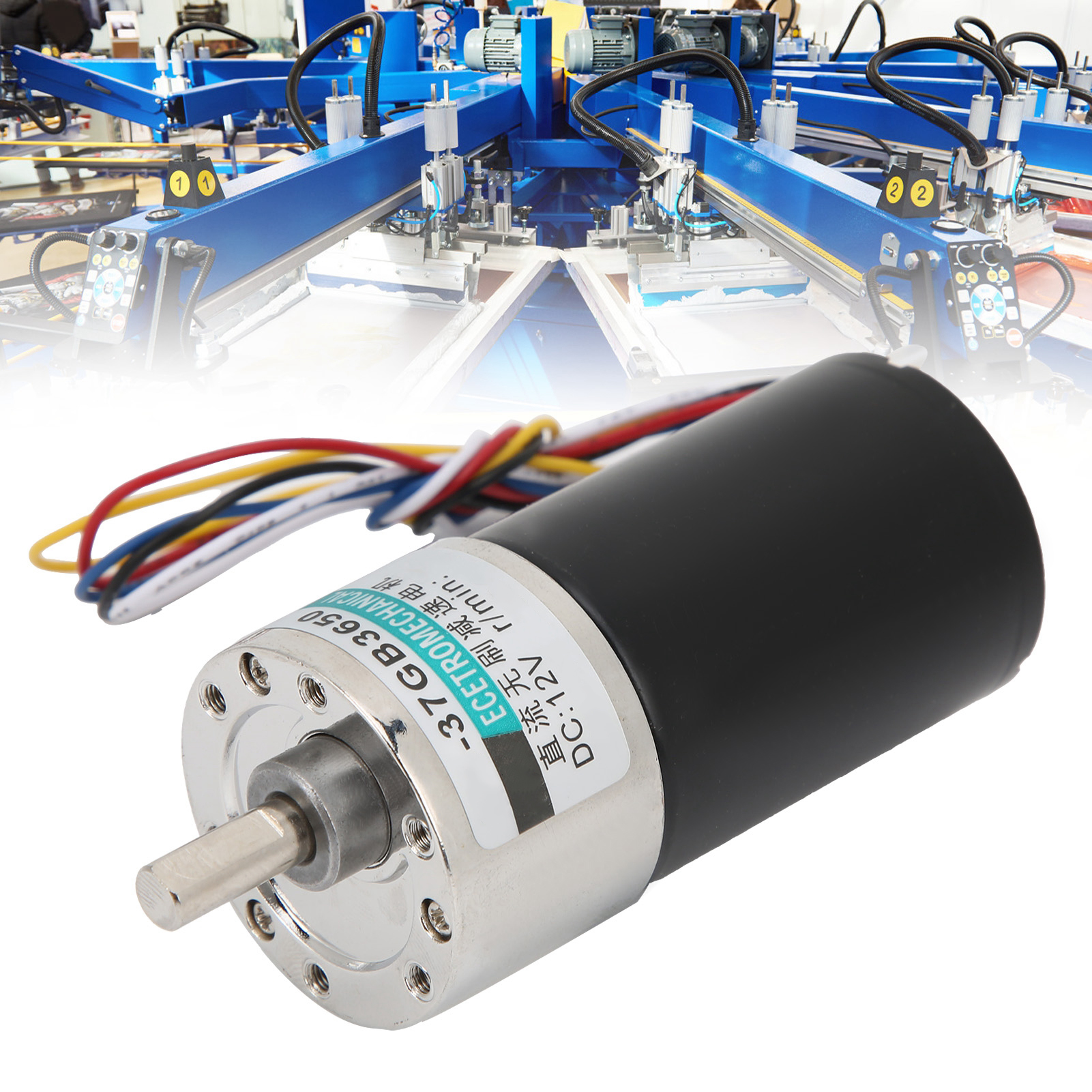 Xd-37gb3650 Bürstenloser Getriebemotor + Halterung + Drehzahlregler, Miniatur-bürstenloser Langsamläufermotor 600 U/min, 12 V Dc