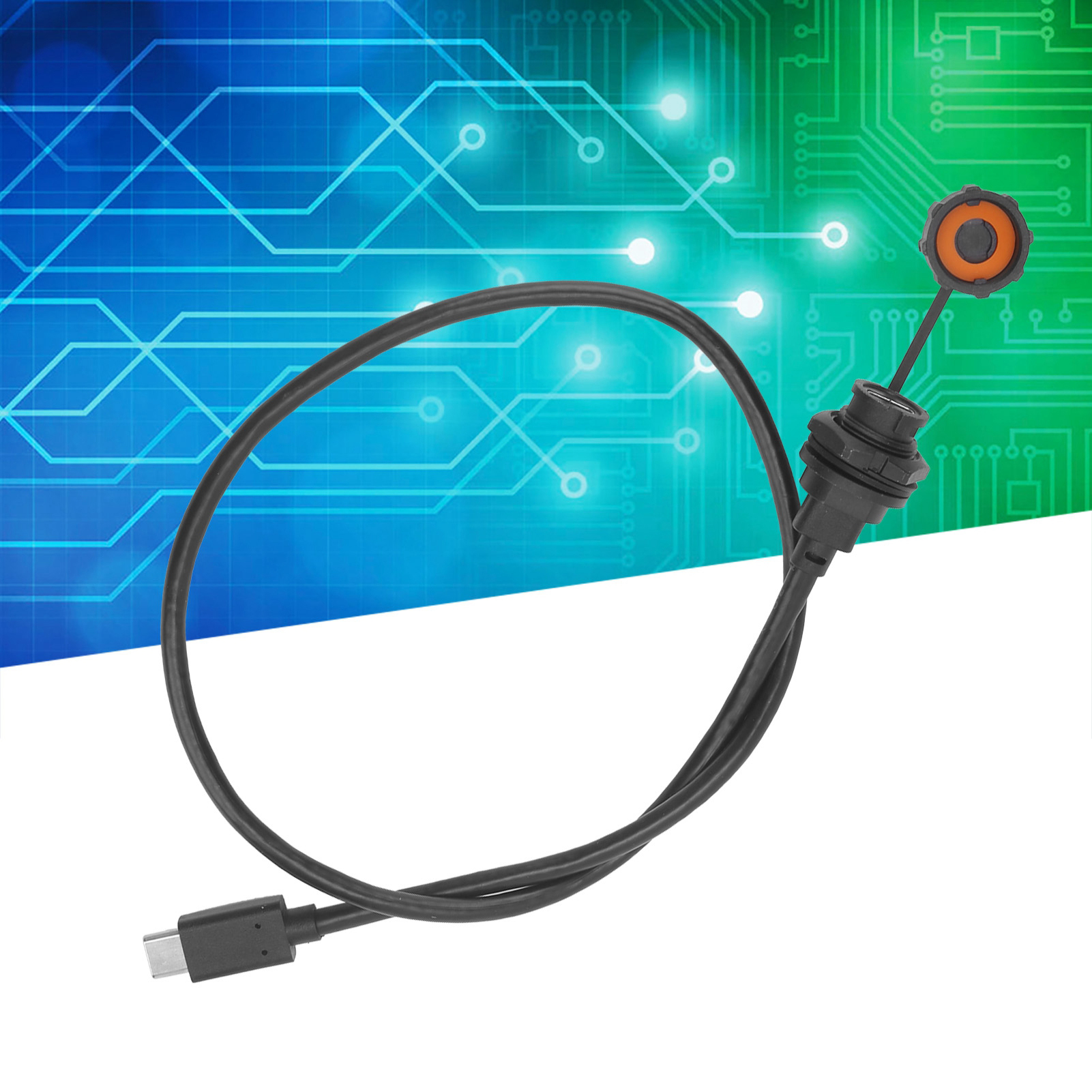 Wasserdichter E10tpc-bf-f/tpc-am Usb-typ-c-anschluss (weiblich/männlich) Mit Rückseitigem Stecker Für 0,5 M Kabel