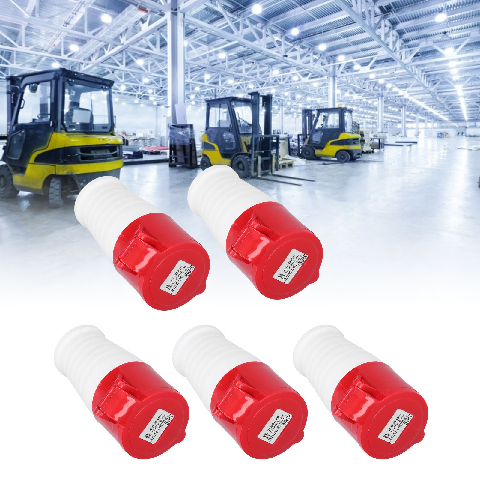 Zng-215 5-poliger 16-a-industriestecker Für Hängeplattformen, 16a5p 380v–415v Industriestecker, Industrieller Schnellverbinder