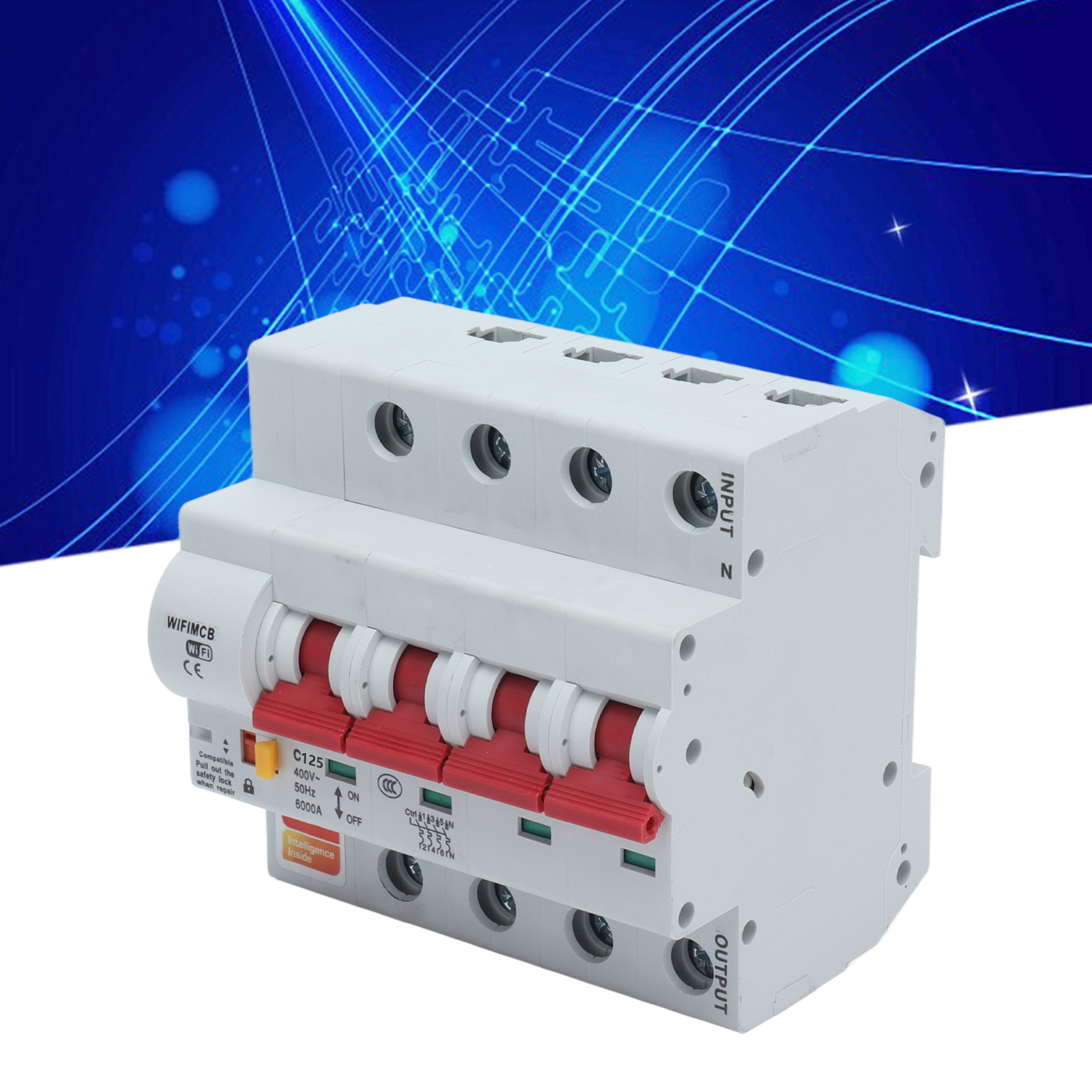 Intelligenter 4-poliger Schalter Mit Fernbedienung, Wlan Und Bluetooth, 125-a-leistungsschalter
